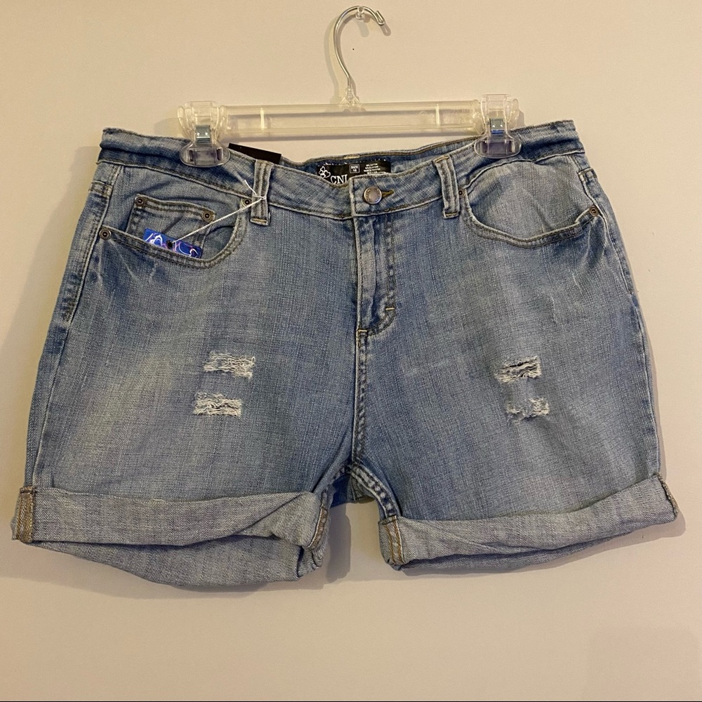Slightly Distressed Jean Shorts